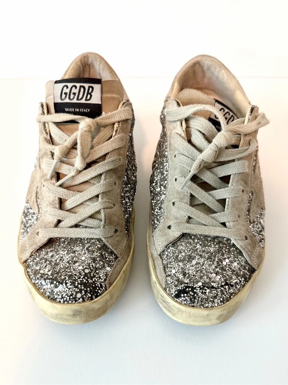 Golden Goose Super-Star Glitter Sneakers, Size 36 (US 7)